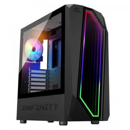 Spirit of Gamer - Infinity Dark - Boitier Gamer - RGB - Moyen Tour