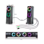 Haut Parleur ADVANCE RGB 2.0 SOUNDPHONIC 6W RMS (5)