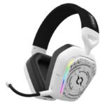 Micro Casque Gamer Sans Fil AQIRYS ALNAIR - Bluetooth - Blanc