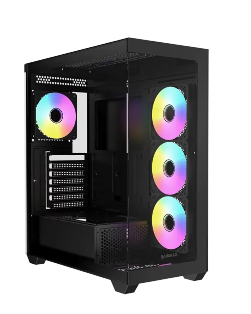 Boîtier Gaming Raidmax Infinita i800 / ARGB / Panneaux en Verre Trempé / ATX - Noir