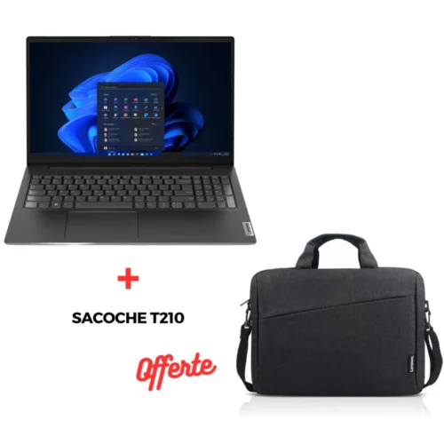 Pc Portable Lenovo V15 G3 IAP / i7-1255U / 8 Go / 512 Go NVMe + Sacoche T210 Offerte